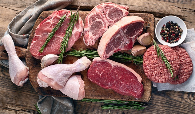 all fresh and frozen meats