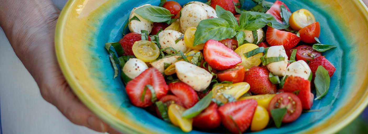 image of delicious summer cheese and berries salad, image by Gourmet Food Store