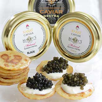 Osetra and Osetra Gold Caviar Sampler Gift Set