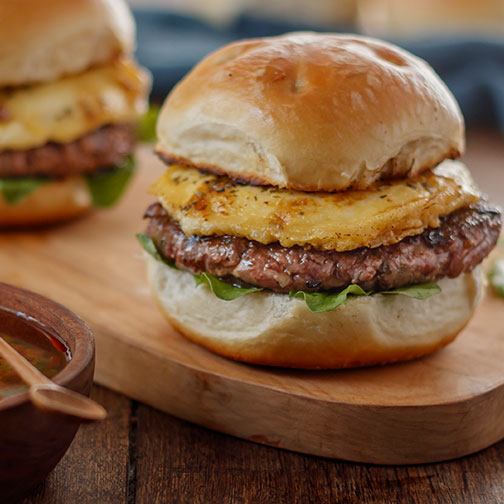 Grilled Provolone Chimichurri Burger Recipe Photo [1]